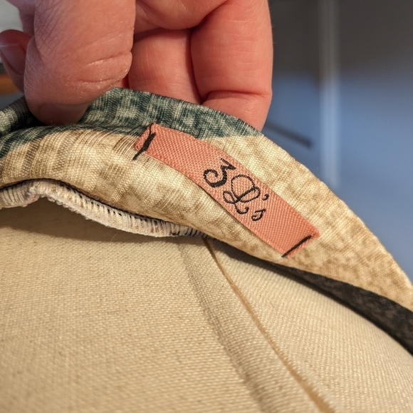 Zig Zag Skirt | Flowy | Midi | Blue, Orange, Red, Green, Beige | Size 6 or 8 - Picture 5 of 7